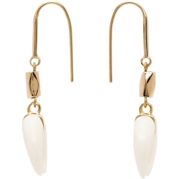 이자벨마랑 이자벨마랑 Isabel Marant Gold & White Aimable Earrings 231600F022001
