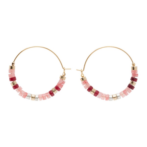 이자벨마랑 이자벨마랑 Isabel Marant Gold Perfectly Pink Earrings 241600F022001