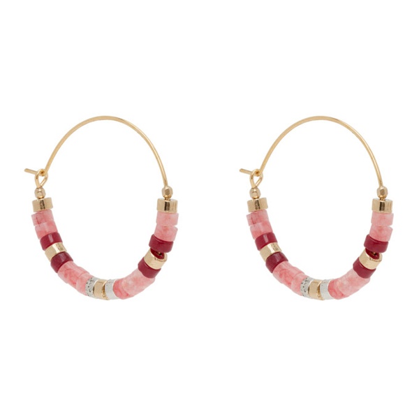 이자벨마랑 이자벨마랑 Isabel Marant Gold Perfectly Pink Earrings 241600F022001