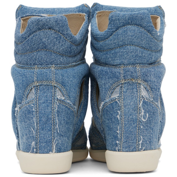 이자벨마랑 이자벨마랑 Isabel Marant Blue Bekett Denim Sneakers 241600F129002