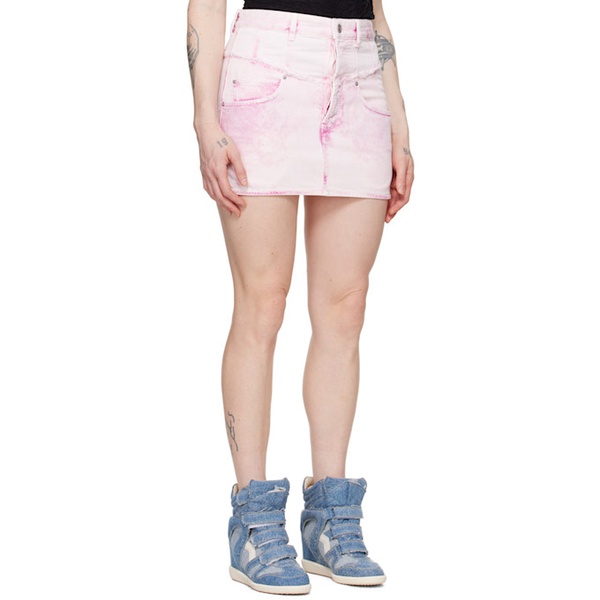 이자벨마랑 이자벨마랑 Isabel Marant Pink Narjis Denim Miniskirt 241600F090000