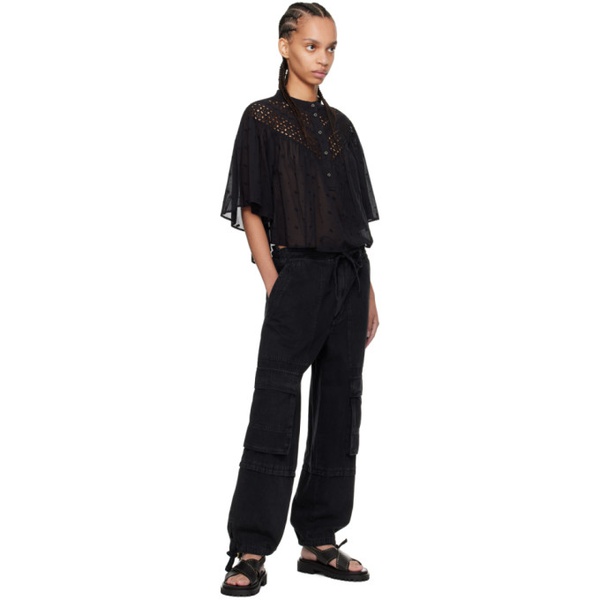 이자벨마랑 이자벨 마랑 에뚜왈 이자벨마랑 Isabel Marant Etoile Black Ivy Trousers 241599F087001