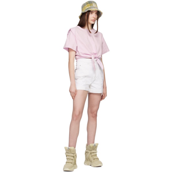 이자벨마랑 이자벨마랑 Isabel Marant White Vetanio Denim Shorts 231600F088001