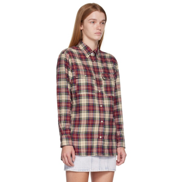 이자벨마랑 이자벨 마랑 에뚜왈 이자벨마랑 Isabel Marant Etoile Burgundy Mayola Shirt 222599F109003