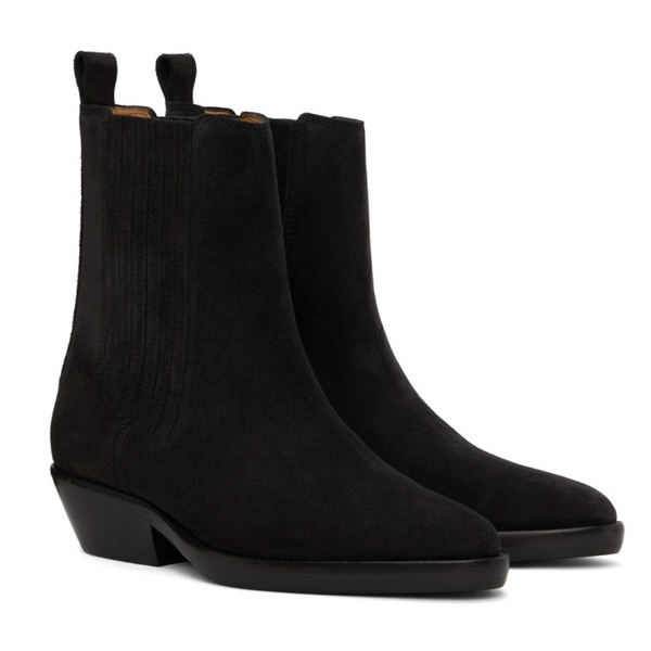 이자벨마랑 이자벨마랑 Isabel Marant Black Delena Ankle Boots 222600F113000