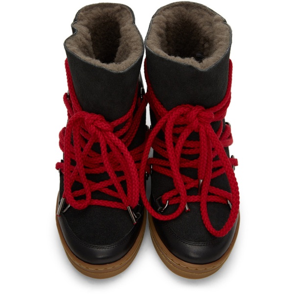 이자벨마랑 이자벨마랑 Isabel Marant Black Nowles Ankle Boots 212600F113007