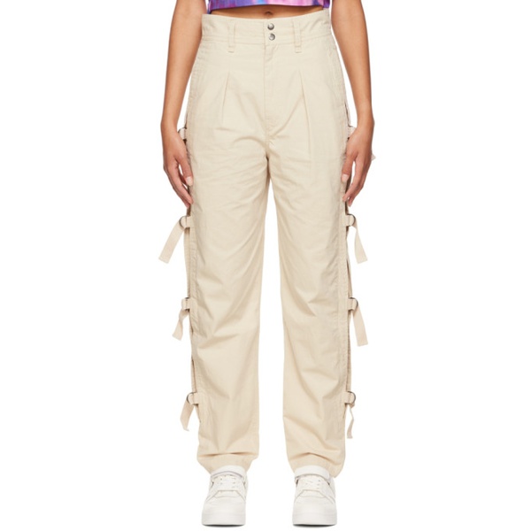 이자벨마랑 이자벨 마랑 에뚜왈 이자벨마랑 Isabel Marant Etoile Beige Keowina Trousers 222599F087001