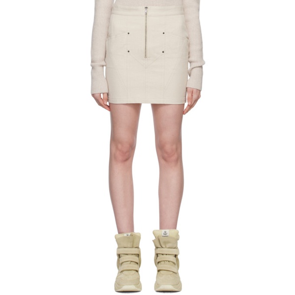이자벨마랑 이자벨마랑 Isabel Marant 오프화이트 Off-White Teller Miniskirt 231600F090007