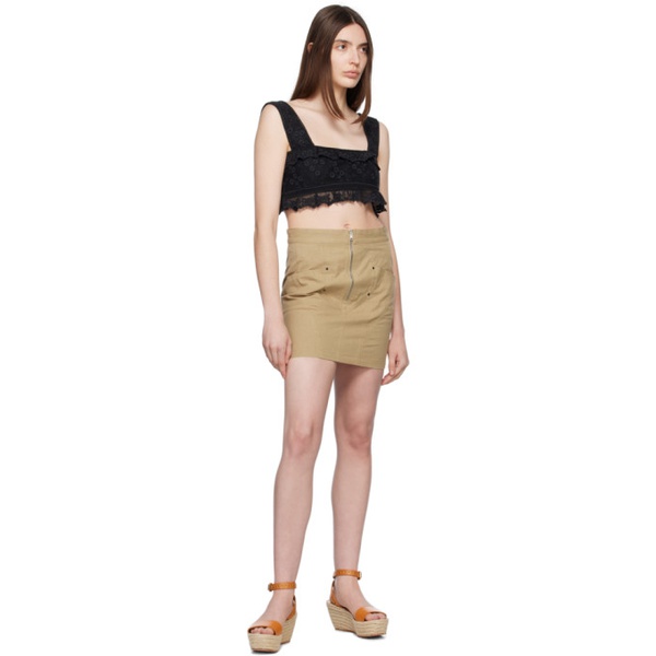 이자벨마랑 이자벨마랑 Isabel Marant Taupe Teller Miniskirt 231600F090008
