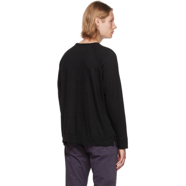 이자벨마랑 이자벨마랑 Isabel Marant Black Kieffer Long Sleeve T-Shirt 222600M213050