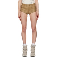 이자벨마랑 Isabel Marant Tan Leslie Leather Shorts 241600F088008