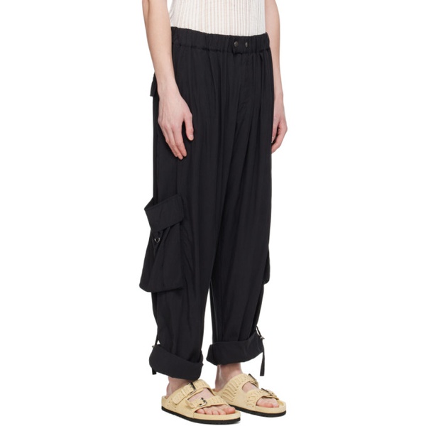 이자벨마랑 이자벨마랑 Isabel Marant Black Hadjakim Cargo Pants 241600M188010