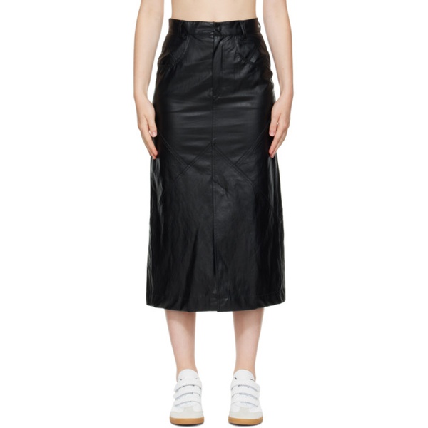 이자벨마랑 이자벨 마랑 에뚜왈 이자벨마랑 Isabel Marant Etoile Black Cecilia Midi Skirt 222599F092000