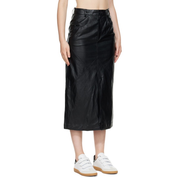 이자벨마랑 이자벨 마랑 에뚜왈 이자벨마랑 Isabel Marant Etoile Black Cecilia Midi Skirt 222599F092000