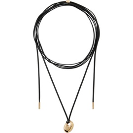 이자벨마랑 Isabel Marant Black Leather Necklace 241600F023020