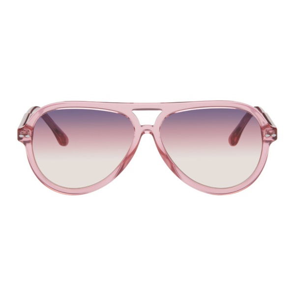 이자벨마랑 이자벨마랑 Isabel Marant Pink Aviator Sunglasses 232600F005026