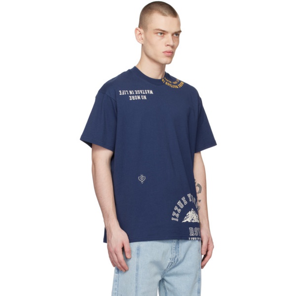  Izzue Blue Crewneck T-Shirt 231284M213004