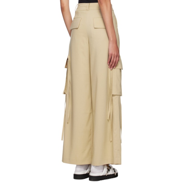  J KOO Beige Pocket Trousers 231789F087010