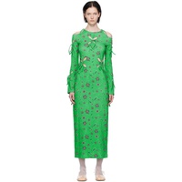 J.Kim Green Yin-Yang Midi Dress 232023F055000