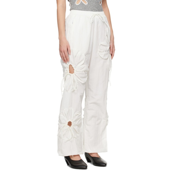  J.Kim White Flower Lounge Pants 241023F086003