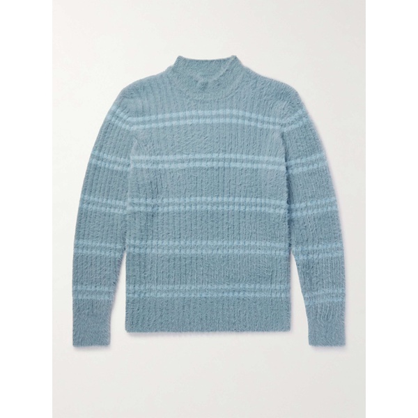  자크뮈스 JACQUEMUS Striped Ribbed-Knit Sweater 43769801097255991