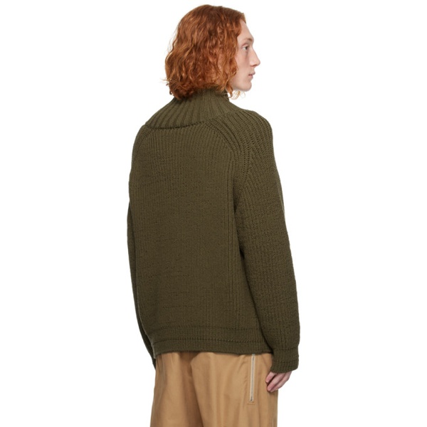  자크뮈스 JACQUEMUS Green Le Raphia Le Cardigan Arco Sweater 231553M202027