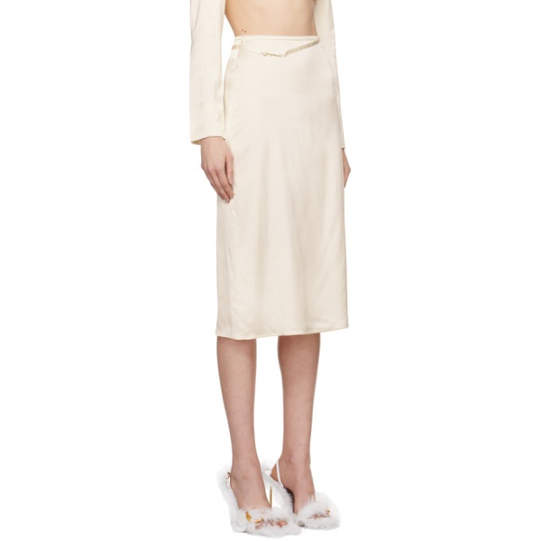  자크뮈스 JACQUEMUS 오프화이트 Off-White Le Papier La Jupe Notte Midi Skirt 241553F092006