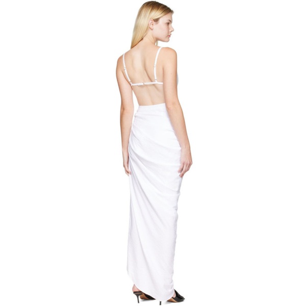 자크뮈스 JACQUEMUS White La Robe Saudade Maxi Dress 222553F055025