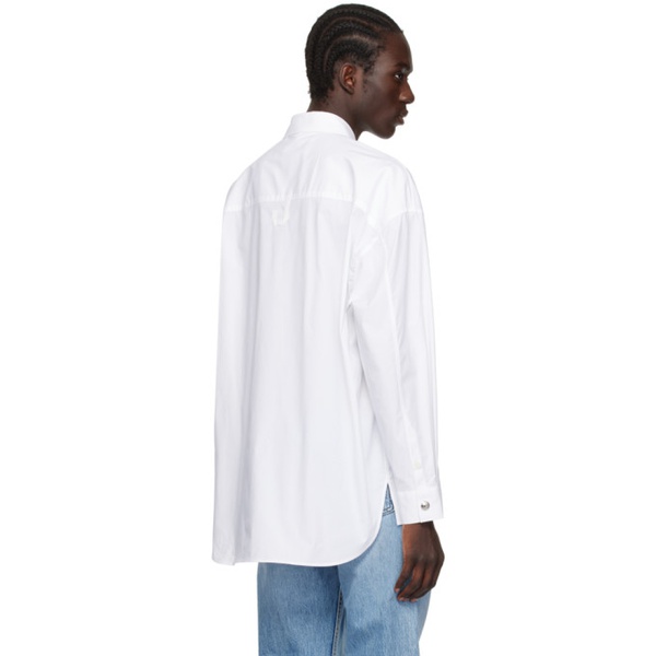  자크뮈스 JACQUEMUS White Les Classiques La Chemise Manches Longues Shirt 241553M192007