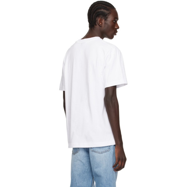  자크뮈스 JACQUEMUS White Les Classiques Le T-Shirt Gros Grain T-Shirt 241553M213005