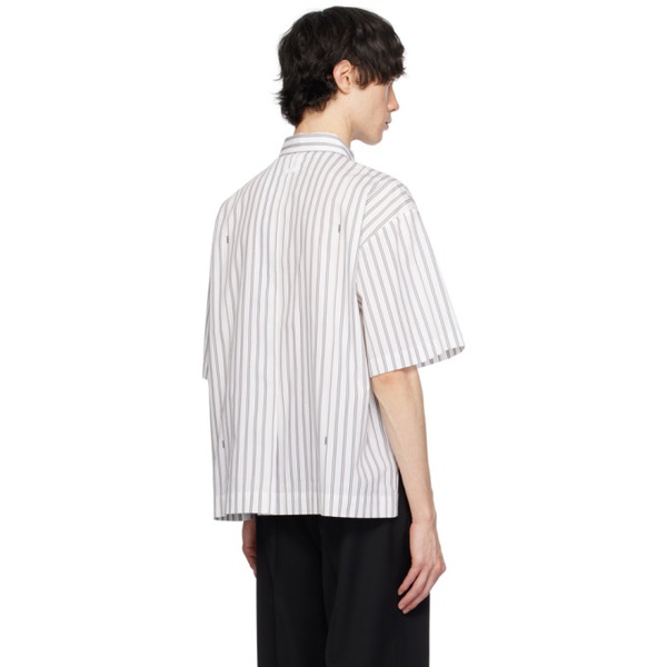  자크뮈스 JACQUEMUS White La chemise manches courte Shirt 241553M192012