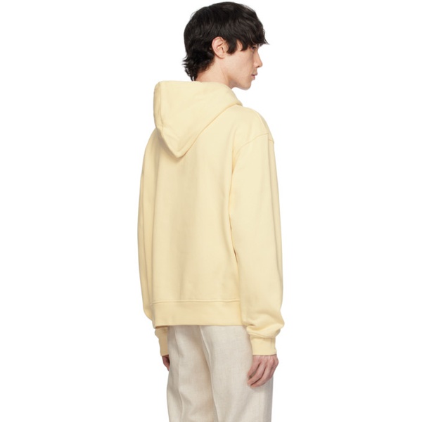  자크뮈스 JACQUEMUS Beige Le sweatshirt brode Hoodie 241553M202002