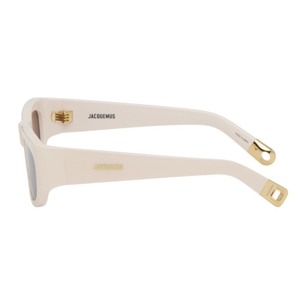  자크뮈스 JACQUEMUS 오프화이트 Off-White Les Lunettes Pilota Sunglasses 241553M134005