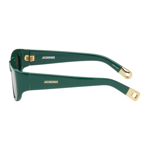  자크뮈스 JACQUEMUS Green Les Lunettes Pilota Sunglasses 241553M134004