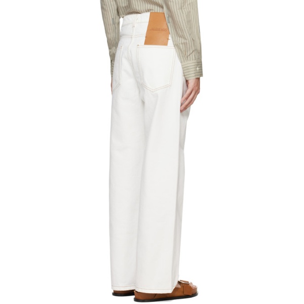  자크뮈스 JACQUEMUS 오프화이트 Off-White Les Classiques Le de-Nimes Large Jeans 241553M186007