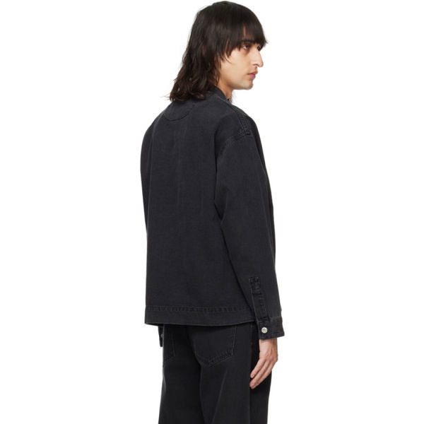  자크뮈스 JACQUEMUS Black Les Classiques La Chemise de-Nimes Denim Shirt 241553M192031