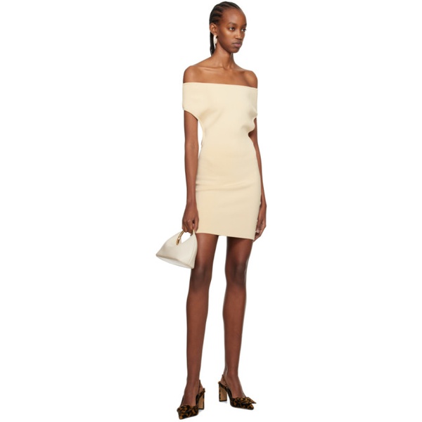  자크뮈스 JACQUEMUS Beige Les Sculptures La robe Cubista Minidress 241553F052037