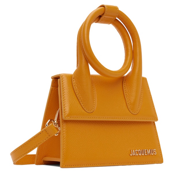  자크뮈스 JACQUEMUS Orange Le Chiquito Noeud Bag 241553F048082
