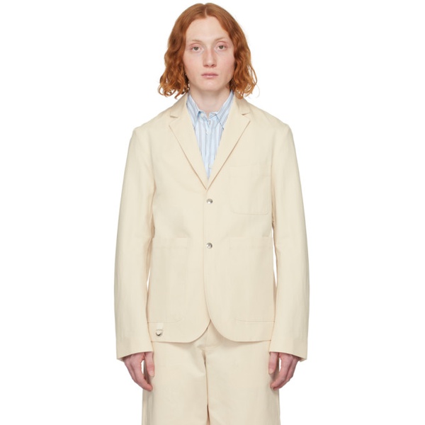  자크뮈스 JACQUEMUS Beige Les Sculptures La veste Jean Blazer 241553M195002