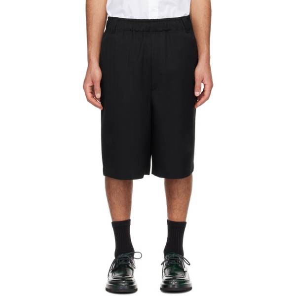  자크뮈스 JACQUEMUS Black Les Sculptures Le bermuda Juego Shorts 241553M193002