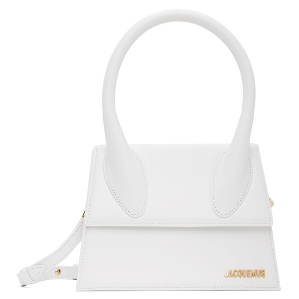  자크뮈스 JACQUEMUS White Les Classiques Le grand Chiquito Bag 241553F048108