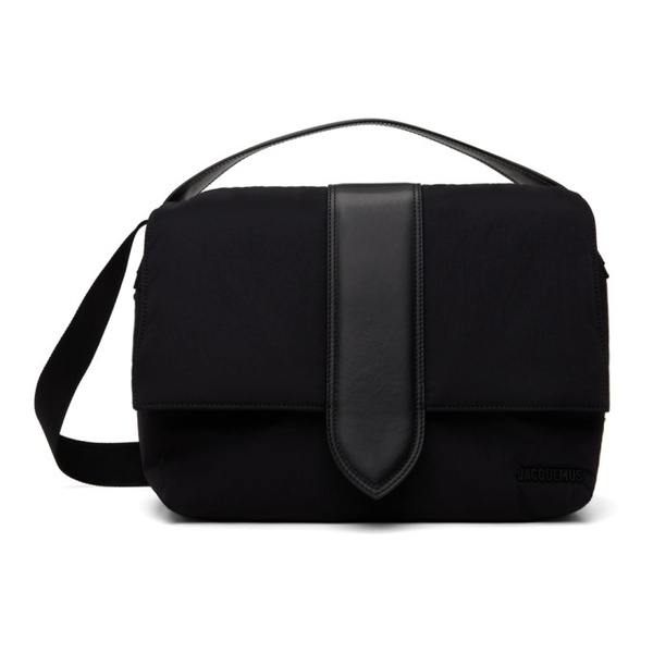  자크뮈스 JACQUEMUS Black Les Sculptures Le Messenger Bambino Bag 241553M170019