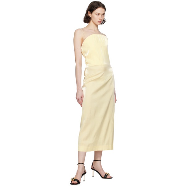  자크뮈스 JACQUEMUS Yellow Les Sculptures La robe Carino Midi Dress 241553F054006