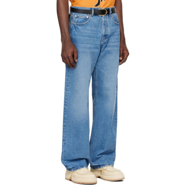  자크뮈스 JACQUEMUS Blue Les Classiques Le de Nimes droit Jeans 241553M186001