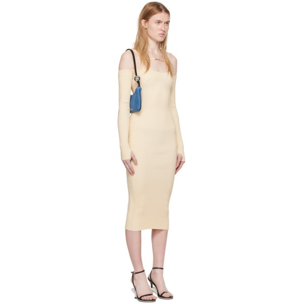  자크뮈스 JACQUEMUS Beige La robe Sierra Midi Dress 241553F054013