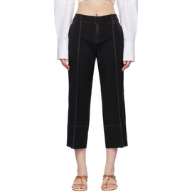 자크뮈스 JACQUEMUS Black Le Raphia Le Pantalon Areia Trousers 231553F087013