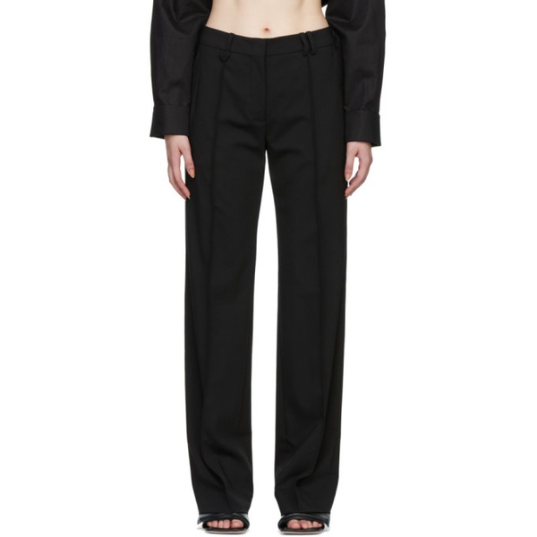  자크뮈스 JACQUEMUS Black Le Papier Le Pantalon Camargue Trousers 222553F087009