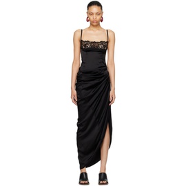 자크뮈스 JACQUEMUS Black Le Chouchou La Saudade Longue Brodee Maxi Dress 232553F054003