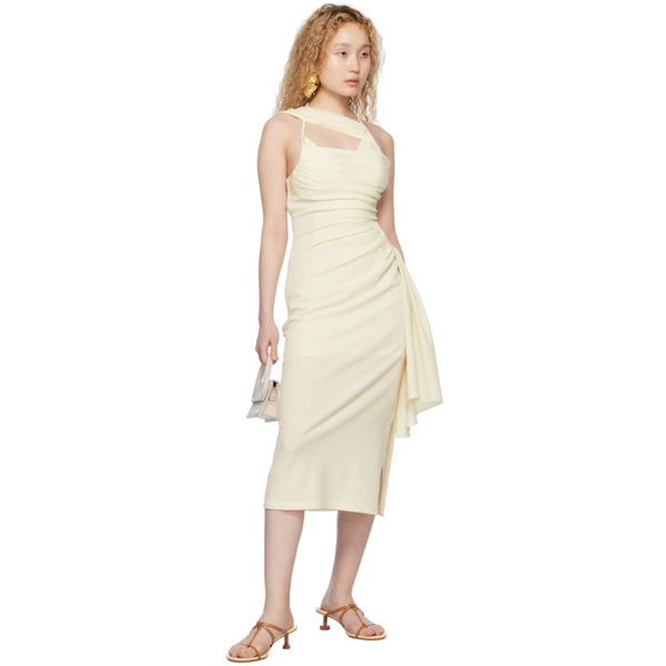  자크뮈스 JACQUEMUS 오프화이트 Off-White Le Raphia La Robe Abanada Midi Dress 231553F054007