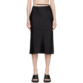 자크뮈스 JACQUEMUS Black Le Papier La Jupe Notte Midi Skirt 231553F092003